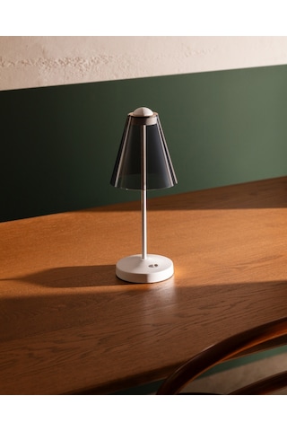 Madame Coco Katia Dokunmatik Abajur - Gri/beyaz Abjr0000000037 Diğer