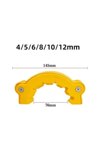 Novahub Pratik Matkap Ucu Bileme Aleti - 4-12mm Uyumlu, Taşlama Makinesi İçin, Hardal Sarısı, Dayanıklı Abs Plastik, Evrensel Kullanım