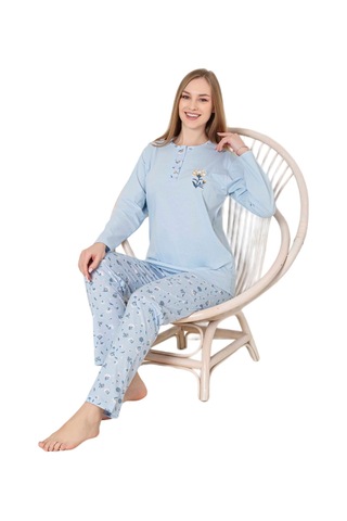 Abbas Erdem Erdem Pijama Takımı Dfn002 Mavi