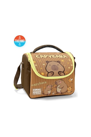 Coral High Kids Kapibara Desenli Thermo Beslenme Çantası 11799 Kahverengi