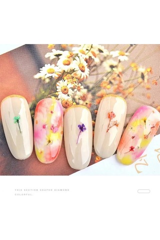 Nail Art Kurutulmuş Çiçek Ng-155