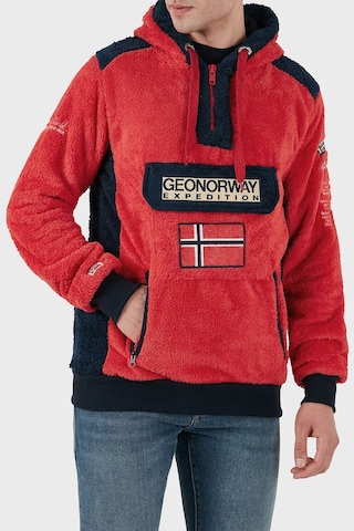 Norway Geographical Erkek Sweat Gymclasssherco Kırmızı Kırmızı