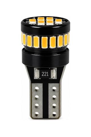T10 Wy5w Amber Turuncu Led Ampul 360 Aydınlatma Canbus Hatasız Sinyal Park 1 Adet