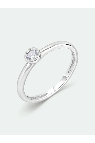 Torgovyj Dom Uvelir Holding Narin Düğün Yüzüğü Gümüş Taşlı 314875886 Gri