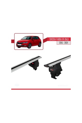 Skoda Fabia Iıı Nj 2015-2021 Arası İle Uyumlu Ace-4 Ara Atkı Tavan Barı Gri