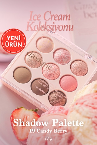 Dasique Mat Ve Işıltılı Renk Seçenekleri Sunan Far Paleti Shadow Palette 19 Candy Berry 19 Candy Berry
