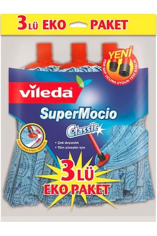 Vileda Supermocio Classic Eko Paket 3'lü