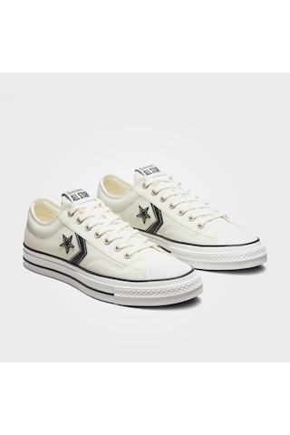 Converse Star Player 76 Premium Canvas Unisex Beyaz Sneaker Krem