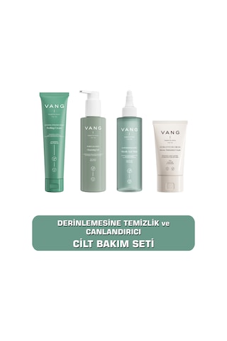Peeling + Yüz Yıkama Jeli + Gözenek Sıkılaştıcı Tonik + Yoğun Nemlendirici Krem Cilt Bakım Seti