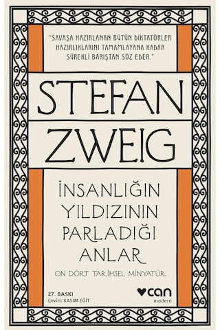 Insanlığın Yıldızının Parladığı Anlar - Stefan Zweig - Can Yayınları