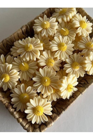Bernami Vazo Pinterest 3'lü Hediyelik Suda Yüzen Kokulu Mum 3 Adet Diğer