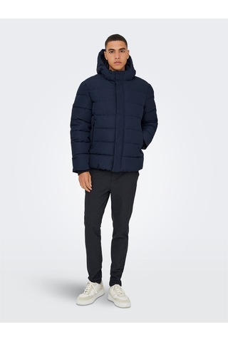 Only & Sons Onscayson Puffa Otw Noos Erkek Mavi Mont - 22019598 Mavi