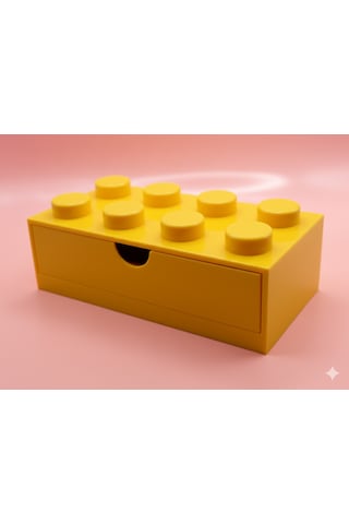 Lego Tasarımlı Mini Çekmece 4x2 Masaüstü Düzenleyici Dekoratif Saklama Kutusu Sarı Lego Tasarımlı Mini Çekmece 4x2 Masaüstü Düzenleyici Dekoratif Saklama Kutusu Sarı
