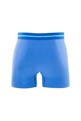 3 Lü Redzone Pamuk / Lycra Saks Mavi Erkek Boxer Saks Mavisi