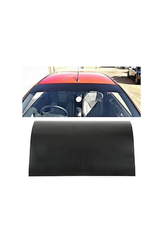 Lemestar 130x20cm Evrensel Pvc Arabalar İçin Porselen Siyah Güneş Engeli - Ön Cam Güneş Engelleme Şeridi, Sürücü Güvenliği Ve Araba Dekorasyonu, İç Cam Üstü Montaj, Tamirat Gerektirmeyen Uygulama, Sprey İle Beraber