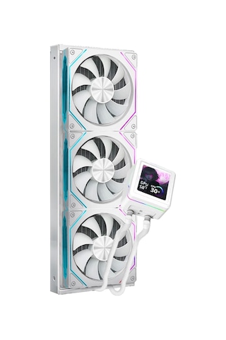 Dragos Aquaforge 360 White Argb Lcd 360mm Intel-amd Uyumlu Sıvı Soğutucu 360 MM