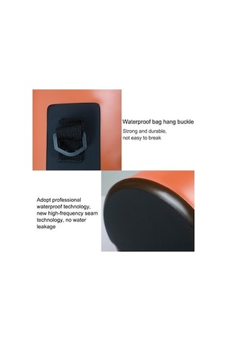 Zcjb Dış Mekan Su Geçirmez Tek Omuzlu Kuru Çanta Kuru Çuval Pvc Varil Çanta, Kapasite: 5l Turuncu Turuncu