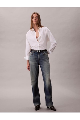 Calvin Klein Aop Logo Perfect Button-down Shi-11647 Beyaz