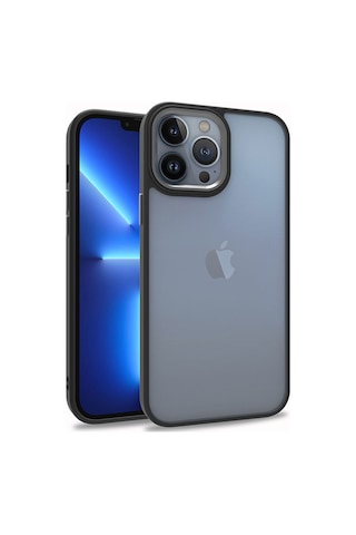 Apple Uyumlu iPhone 13 Pro Max Uyumlu Zore Flora Kılıf-siyah Siyah -