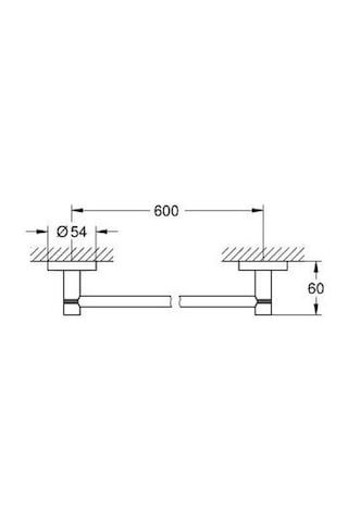 Grohe Essentials Havluluk - 1022512430 Siyah