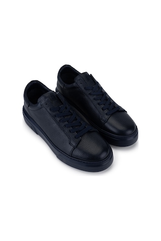 Tamer Tanca Erkek Hakiki Deri Lacivert Taban Sneakers & Spor Ayakkabı 1212 2501 Erk Ayk Y26 Lacı Tbn/lacı Fltr