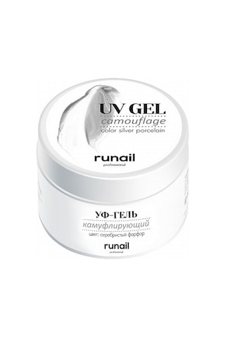 Runail Professional Protez Tırnak Jeli Uv Builder Gel Silver Porcelain Simli Açık Pembe 15gr. 4058