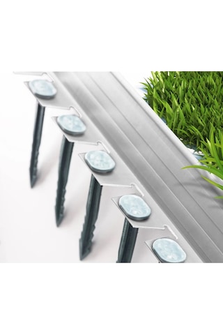 Mgf Çim Ayırıcı 25 Mt Beyaz Çim Sınırlayıcı Taş Toprak Ayıracı