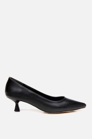 Yaya By Hotiç Yaya Kadın Siyah Kısa Topuklu Stiletto Siyah