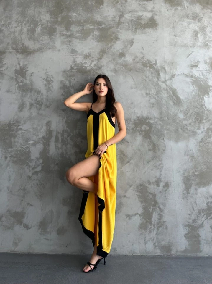 Butik İstanbul Askılı Maxi Boy Elbise Diğer