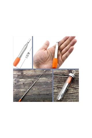 Omeniv Kamp Ateş Başlatıcı Ateş Köz Üfleme Borusu Outdoor Karavan Turuncu
