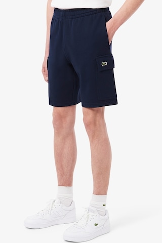 Lacoste Mens Reguler Fit Cotton Fleece Cargo Shorts Erkek Kargo Cepli Pamuk Şort Lacivert Lacivert