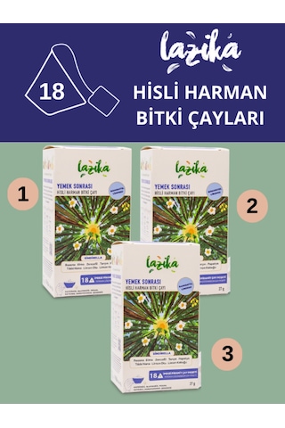 3'lü Set Hisli Harman Yemek Sonrası Sindirella 3 18 Adet