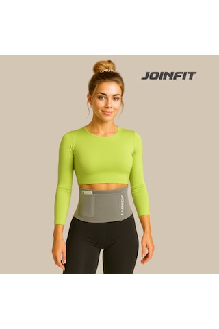 Joinfit Termal Sauna Bel Göbek Eritme Incelme Terleme Korsesi Termal Sauna Kemer Xlarge Gri
