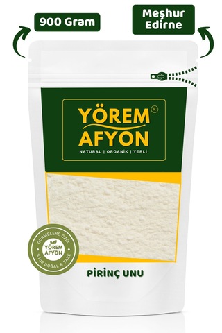 Yörem Afyon Tariflerin Pürüzsüz Mimarı, Sarsılmaz Bir Kıvam İçin Saf Öğütülmüş Pirinç Unu Oryza Sativa 900g
