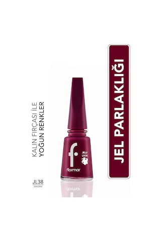 Flormar Oje - Jelly Look Nail Enamel Jl38 Sangria 8690604378487
