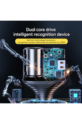 Neevoyu Siyah Araç Şarj Adaptörü, 4 Usb Portlu Pd45w Hızlı Şarj , Led Gerçek Zamanlı Voltaj Göstergesi, 12-24v Uyumlu, Çoklu Güvenlik Korumaları