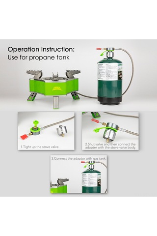 Dofolink Alüminyum Ve Bakır Gaz Deposu Adaptörü - Dışarıda Pişirme İçin Otomatik Kapatma Özelliği, Taşınabilir, 2 Adet Gümüş