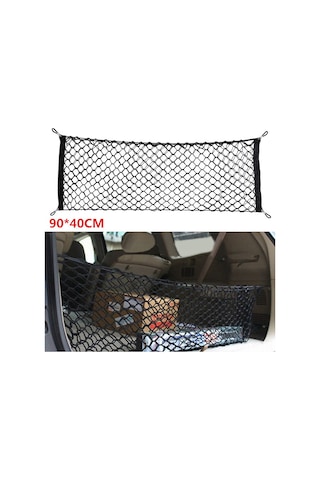 Monyee Otomobil Bagaj Ağı 90x40cm - Suv İçin Poliester Stretchy  Depolama Ağı, Ağır Eşyaları Sabitler Ve Arabayı Düzenli Tutar