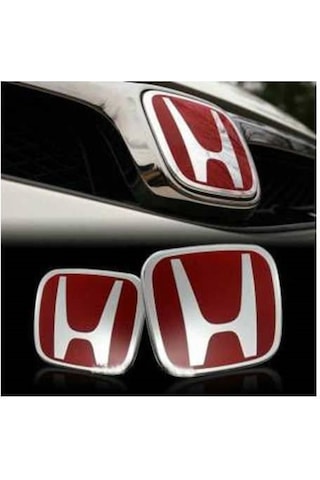 Honda Civic FD6 Kırmızı Ön Arka Logo Amblem 2006-2011