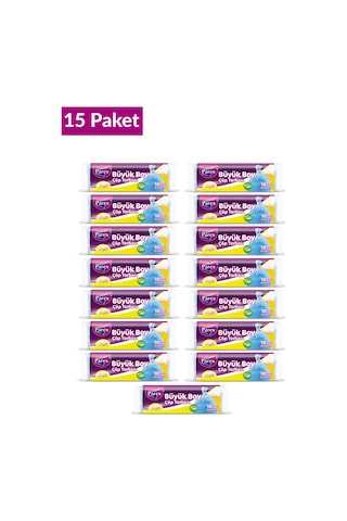 Güçlü Çöp Torbası Büyük Boy 10'lu 65 X 80 Cm 15 Paket