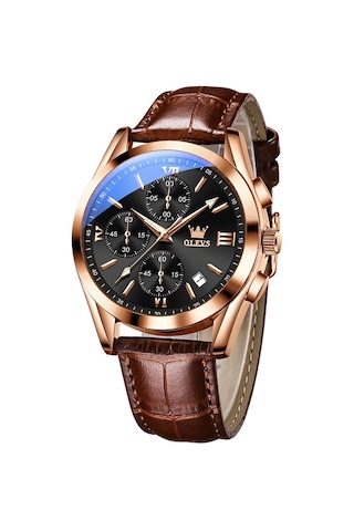 Sones Bınbond B6022 30m Su Geçirmez Işıklı Çok Fonksiyonlu Kuvars Saat, Renk: Siyah Çelik-siyah