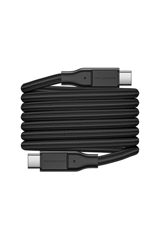 Magnetik Tasarımlı Type-c To Type-c Pd Şarj Kablosu Amazingthing Magcord Serisi 60w 1.2m Siyah