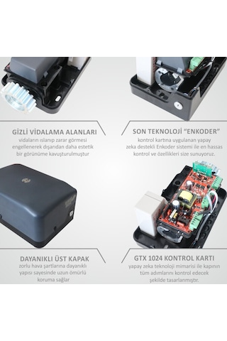 Otomatik Kayar Kapı Motoru | %100 Yerli Üretim | 600 Kg.