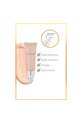 Note Cosmetique Bb Concealer Spf 15 Yoğun Kapatıcı Metal Başlıklı Göz Altı Kapatıcısı - 02 Orta Açık
