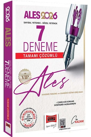 Yargı 2026 Ales Vıp Sayısal Sözel Yetenek Tamamı Çözümlü 7 Deneme