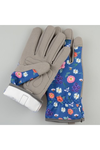 Folinda Xl Büyüklük Mavi Bahçe Eldiveni - Mikrofiber Dayanıklı, Delikçik Ve Çizik Koruyucu, Ergonomik Tutuş, Akrilik Desenli, Pruning Ve Weeding İçin