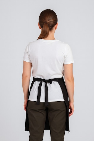 Kadın Belden Bağlamalı Barista Şef Mutfak Önlüğü 60x60 Cm Siyah