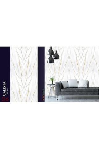 Mermer Görünümlü Pvc Duvar Paneli 120 X 244 Cm Calısta