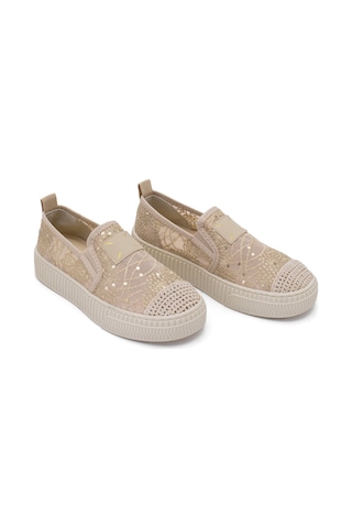 Elit Fls009-02t Kadın Casual Ayakkabı Ten Ten Deri