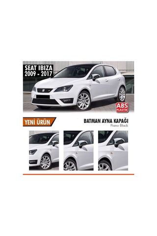 Seat İbiza Yarasa Ayna Kapağı Batman Parlak Siyah Piano Black